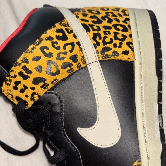 Nike Dunk High Skinny Leopard Women's Sz10 Black Sportswear 429984-011 New W/box - Picture 6 of 14